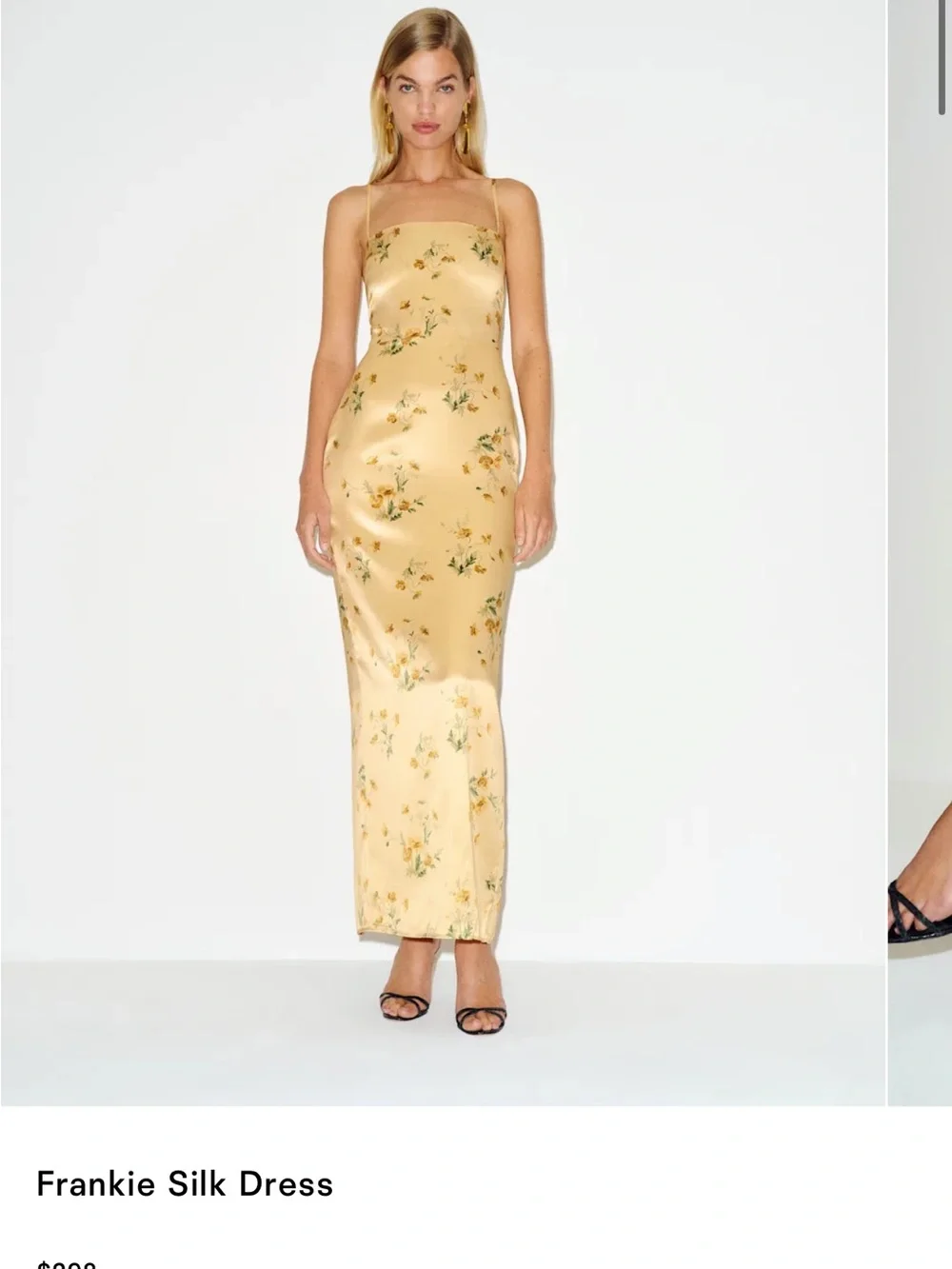 Reformation Frankie Silk Dress - Picture 1 of 9